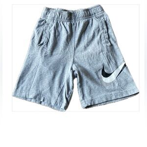Nike gray shorts.